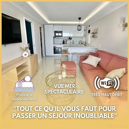 Luxueux Appartement - Vue Mer - Piscine - Free Parking - Monaco カップダイユ エクステリア 写真