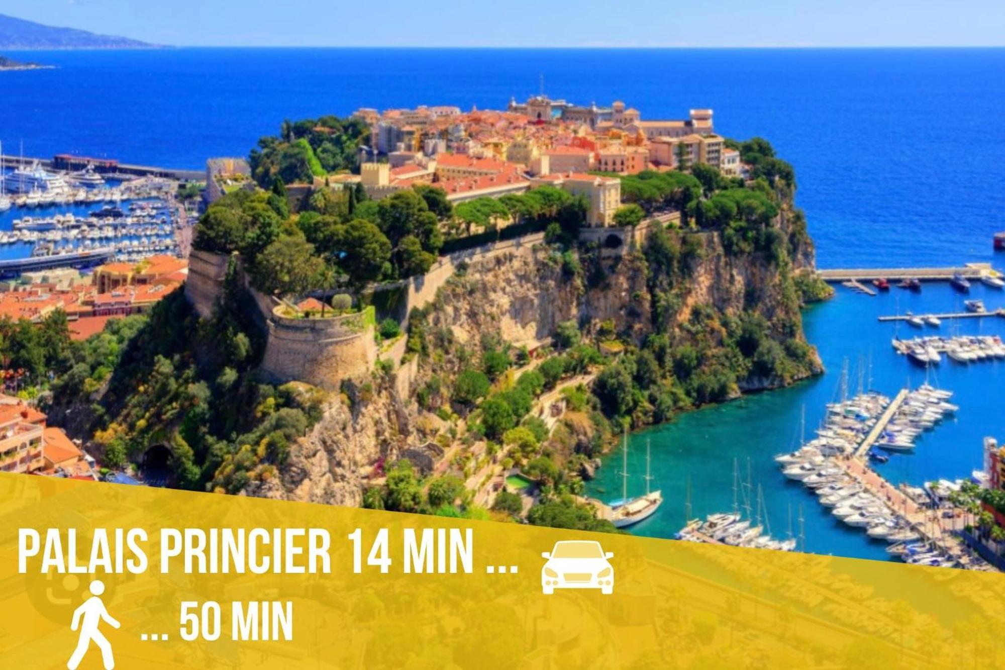 Luxueux Appartement - Vue Mer - Piscine - Free Parking - Monaco カップダイユ エクステリア 写真